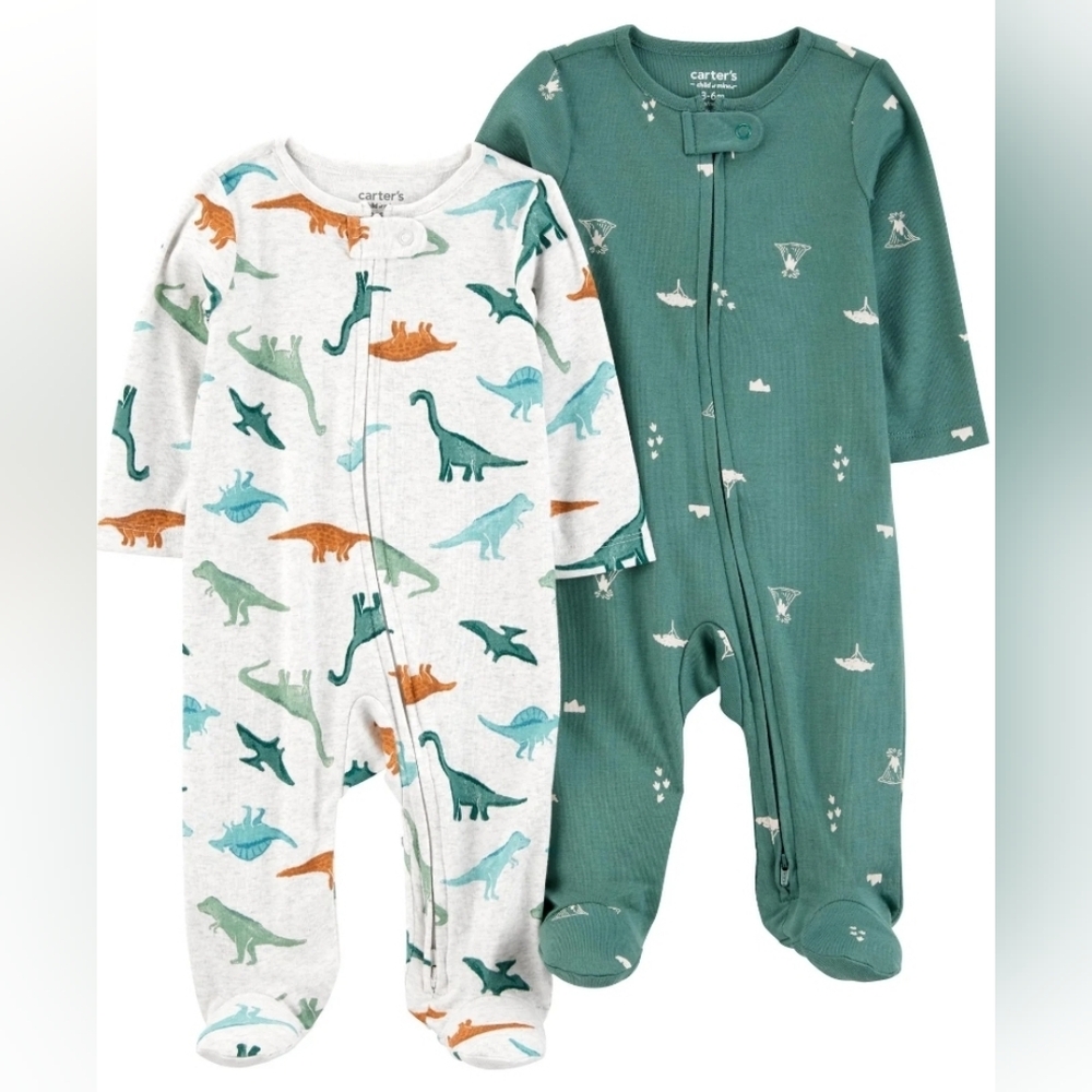 Carter's Baby Dino Sleepers (4pk)